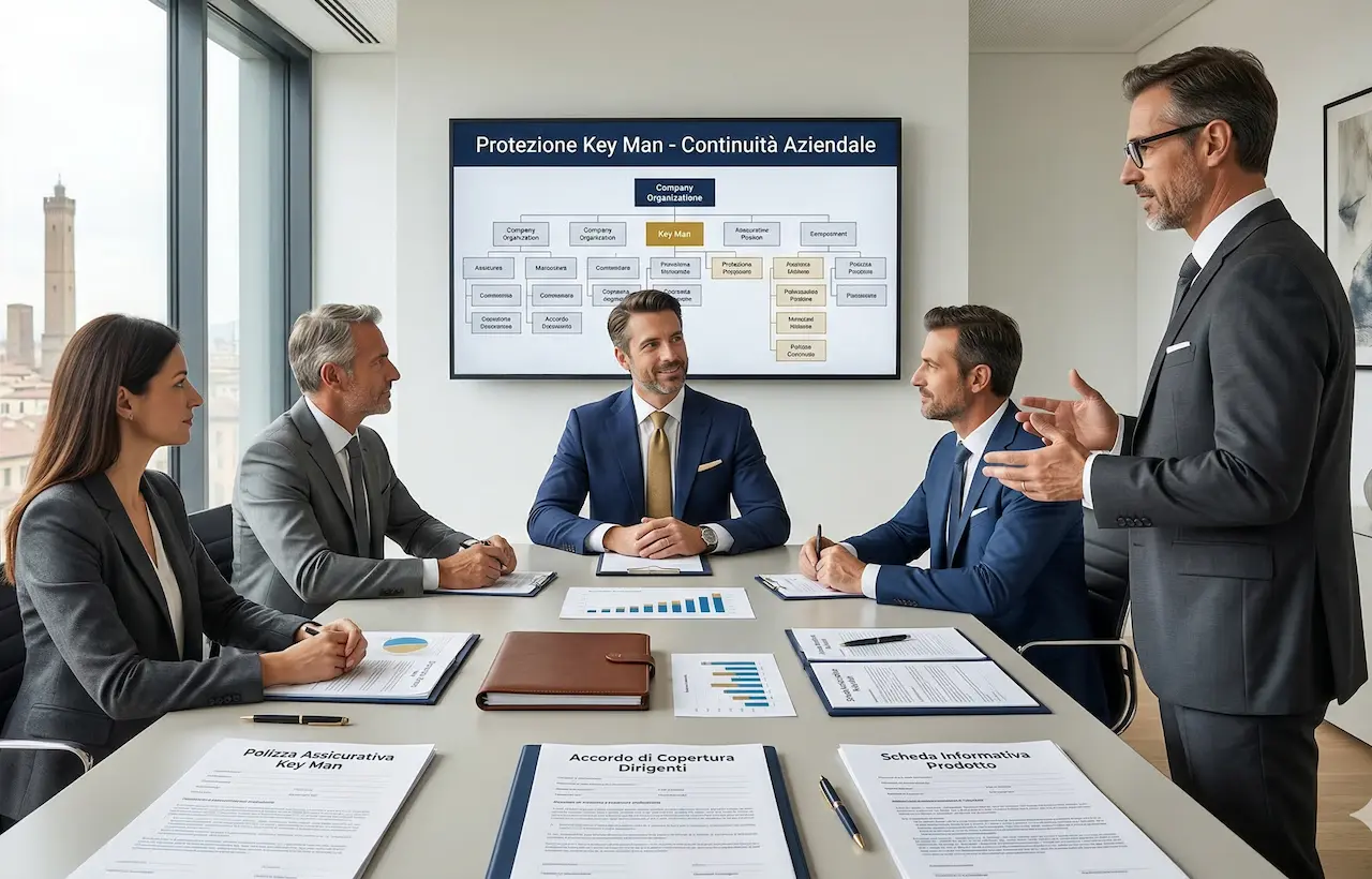 Polizza key man azienda: board PMI discute la protezione della figura chiave con broker assicurativo