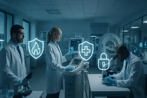 Settore Life Science: laboratorio farmaceutico con attrezzatura di ricerca e sviluppo