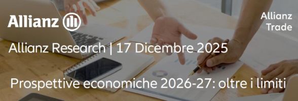 Assicurazione Credito - intestazione report Allianz Trade prospettive economiche 2026 2027