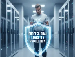 RC Professionale Informatica: consulente IT protetto da copertura assicurativa in data center