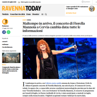 Assicurazione cancellazione eventi: screenshot allerta meteo concerto annullato per maltempo
